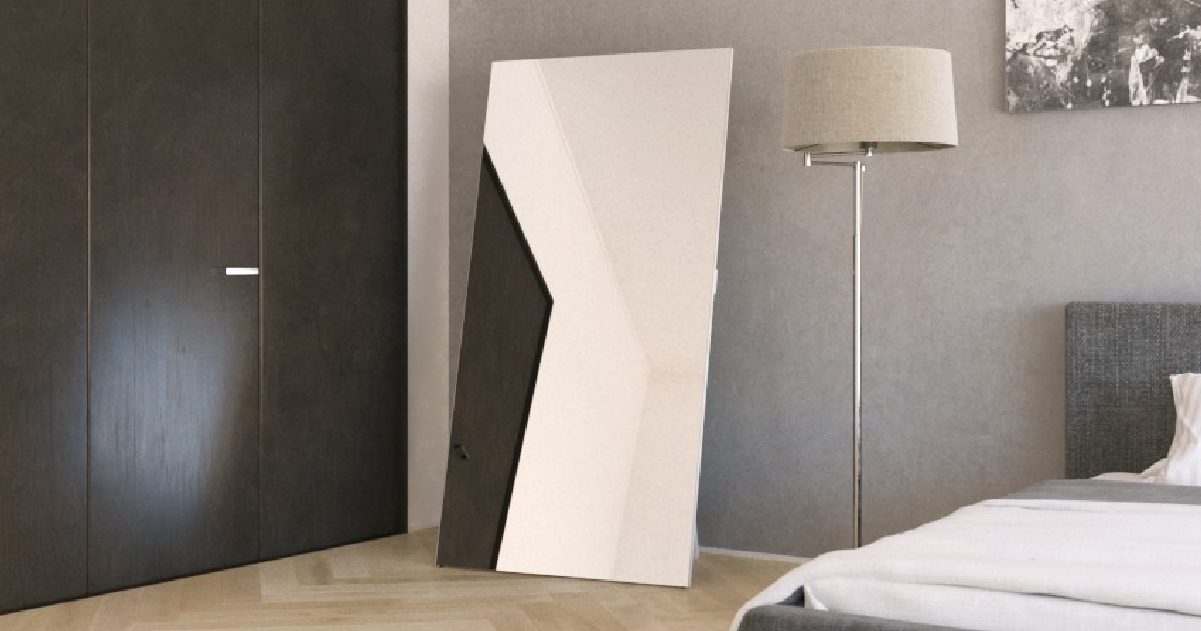 自立式ミラーパネル】大型全身鏡の通販／立て掛けて使用も◎｜鏡の販売.com