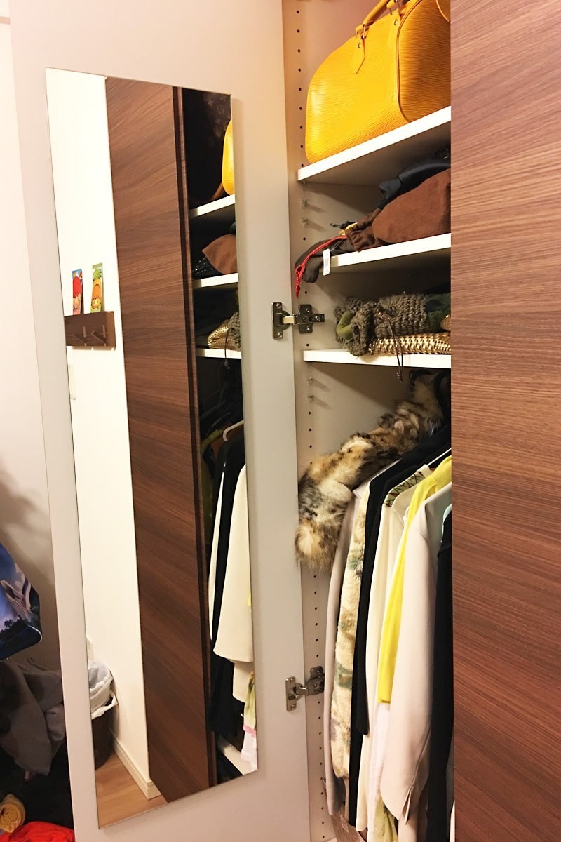 クローゼットの姿見におすすめの鏡①ガラスミラー