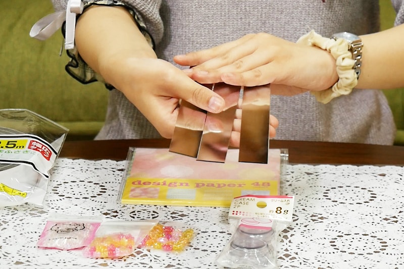 万華鏡を作るのに必要な材料 - 表面反射鏡(3枚)